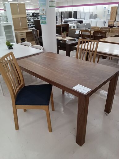 ★ジモティ割あり★ NITORI Nコネクト135　ダイニングセット ブラウン W135×D80×H70.5 クリーニング済み TC2310