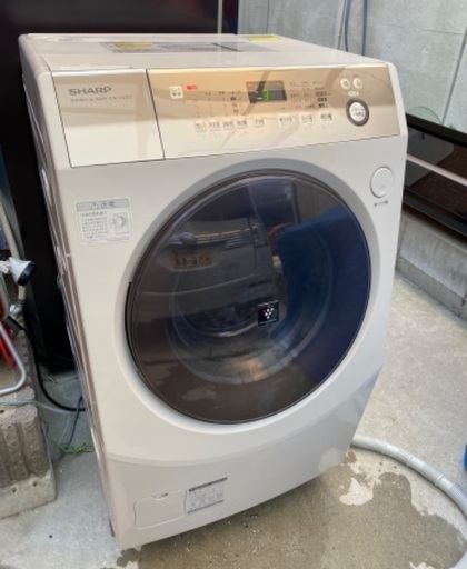 SHARP シャープ ドラム式洗濯機 9kg/6kg  ES-V600-N 動作良好 確認済