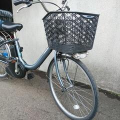 札幌市内、江別、北広島配達無料！整備点検済　防犯登録料（800円込み）中古パナソニック電動アシスト自転車24インチ　シルバーお買い物仕様！ 札幌市内、江別、北広島配達無料！整備点検済 防犯登録料（800円