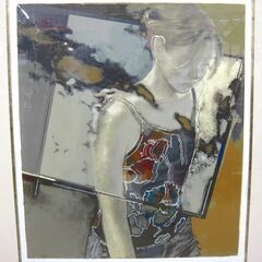  柏本龍太 作 『She is , She was』 リトグラフ エディションNo.19/300 直筆サインあり 額装品 額寸法(約)W61×H69cm　　72