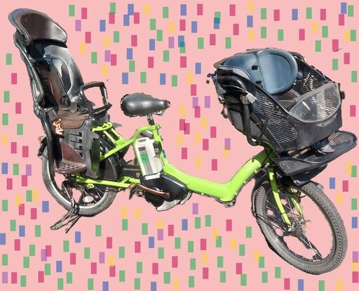 c92土日もお子様と土足のまま、いろいろなタイプの電動自転車のご試乗可能です。  バカ良心的な電動自転車屋　安心の無料保証；点検サービス付き  電動自転車・リサイクル専門店　　ご試乗をしてから、ご購入できます。  ２０インチ、チャイルドシート、２人乗り、３人乗り、１人乗り電動自転車  後ろチャイルドシートをかごに変更して、１人乗りにもできます。  バッテリーは新品の９０％以上の性能です。  １回の充電で３０Ｋｍ以上走行可能でコンディション良好です。  電動自転車、在