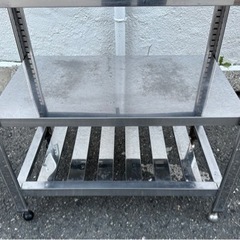 業務用 コンロ台 作業台 調理台 750×450×1030 3段 調整 キッチン 用品 店舗 居酒屋 焼き台 ガス台 厨房機器 焼台 大阪