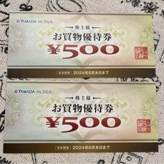 ヤマダ電機 株主優待1000円分
