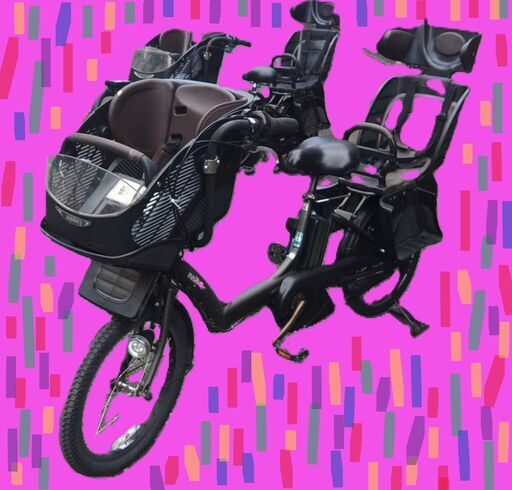 c94電動自転車・リサイクル専門店　　ご試乗をしてから、ご購入できます。  ２０インチ、チャイルドシート、２人乗り、３人乗り、１人乗り電動自転車  土日もお子様と土足のまま、いろいろなタイプの電動自転車のご試乗可能です。  バカ良心的な電動自転車屋　安心の無料保証；点検サービス付き  後ろチャイルドシートをかごに変更して、１人乗りにもできます。  バッテリーは新品の９０％以上の性能です。  １回の充電で３０Ｋｍ以上走行可能でコンディション良好です。  電動自転車、在