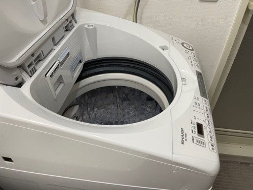 受渡決定)2023年製 美品 シャープ洗濯乾燥機ES-TX8G穴なし槽8kg,2023年
