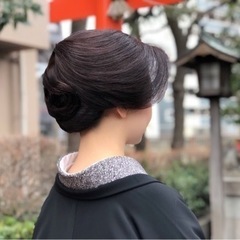 和装ヘアのヘアセットレッスン