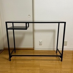 IKEA ヴィットショー ガラステーブル ブラック