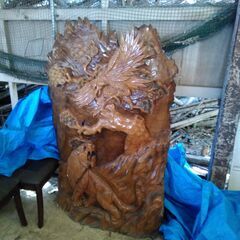 大きな木の彫刻 150cm×90cm