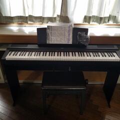 美品】YAMAHA P-125B 電子ピアノ 2018年製 88鍵 ペダル付き スタンド付き