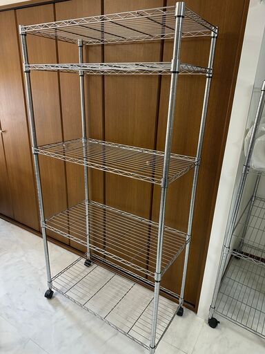 【4点セット】スチールラック　メタル製ラック　スチールシェルフ　収納ラック　幅90 奥行46 高さ180 業務用　家庭用 総耐荷重400kg