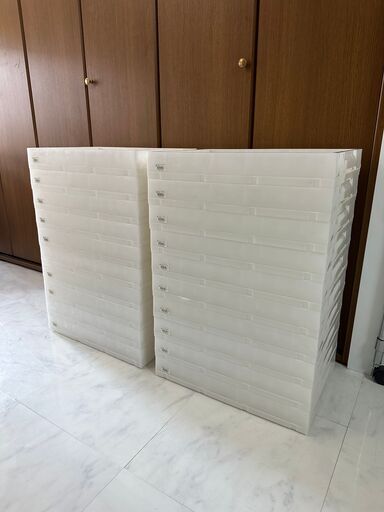 【20点セット】アイリスオーヤマ ハード折りたたみコンテナ 50L HDOC-50L クリア
