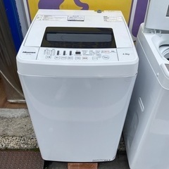 2019年製　ハイセンス　4.5K  全自動洗濯機　HW-T45...