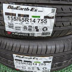 ４本155/65R14ブルーアースES32新品タイヤ、22年2本...