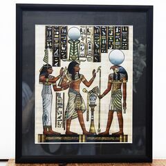 絵画　エジプトン壁画　パピルス
