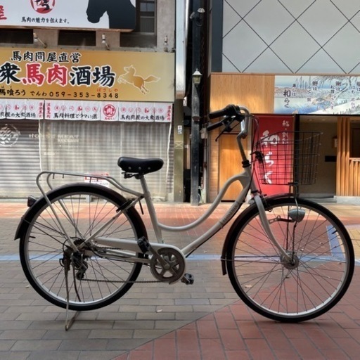 【超絶早い者勝ち】 ママチャリ 26インチ タイヤ前後新品 オートライト
