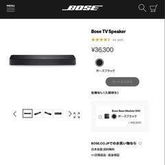 Bose TV speaker
