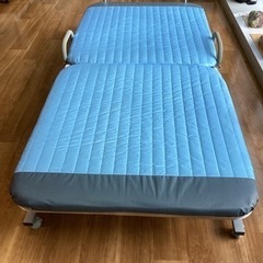 リクライニング式折りたたみベッド　￥7500【町田市再生家具】2...