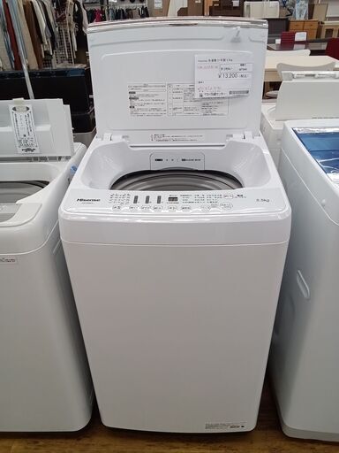 ★ジモティ割あり★ Hisense 洗濯機 5.5kg 21年製 動作確認／クリーニング済み MT948