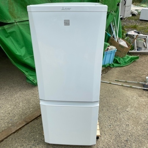 【中古品】家電 キッチン家電 冷蔵庫　MITSUBISHI MR-P15EE-KW 2019年製　現状品