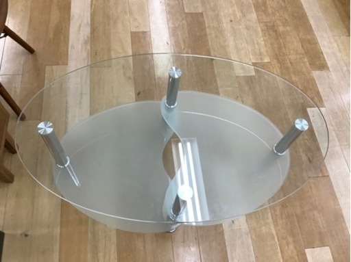 【トレファクラパーク岸和田店】ガラストップのローテーブルが入荷致しました。