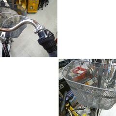 ※変速不良 26インチ 自転車 6段変速 north forest ブラック 黒 カギ付き ママチャリ シティサイクル 苫小牧西店