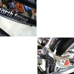 ※変速不良 26インチ 自転車 6段変速 north forest ブラック 黒 カギ付き ママチャリ シティサイクル 苫小牧西店