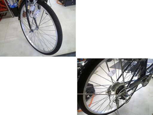 変速不良 26インチ 自転車 6段変速 north forest ブラック 黒 