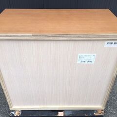 【美品・良品】　桐製家具　府中家具　焼印　4段チェスト　エル　オーク　90　天然木　898㎜×470㎜×817㎜　旭木工