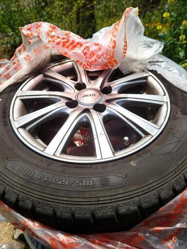 タイヤ付アルミホイール　4本セット　185/65R14