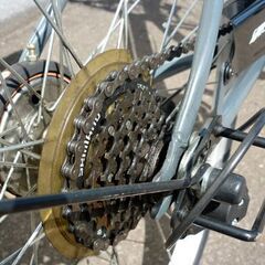 ☆自転車 シティサイクル 27インチ 6段変速 カゴ付き ライト不点灯 反射板付き 6段切替 マルキン自転車 CATERADO 札幌 北20条店