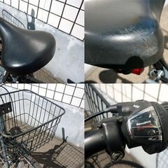 ☆自転車 シティサイクル 27インチ 6段変速 カゴ付き ライト不点灯 反射板付き 6段切替 マルキン自転車 CATERADO 札幌 北20条店