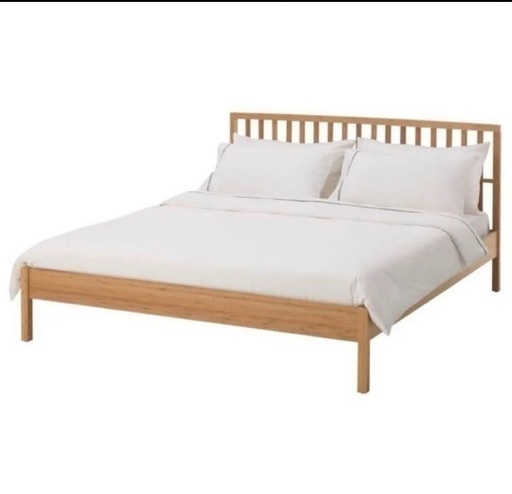 IKEA KONGSHUS コングスフース　ダブルベッドフレーム　ベッドベース付