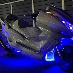 YAMAHA・マジェスティ・オールホワイト・イルミネーション付き・全国陸送可能〜