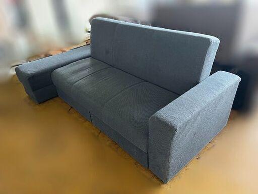 NITORI ニトリ 引出し収納付き 布張りソファベッド 中古品 店頭引取り歓迎【札幌市限定配送】藻岩倉庫保管
