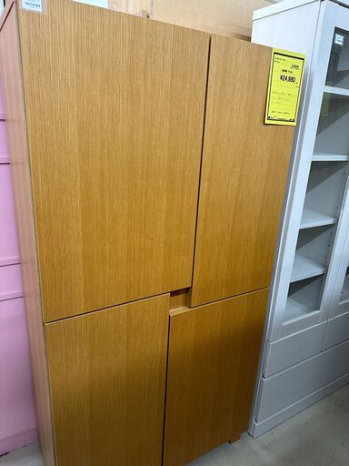 ジモティ来店特価!!　収納棚　キンシン　ナチュラル　　J-0408