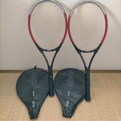 【中古】 硬式テニスラケット 2本 ケース付き 
