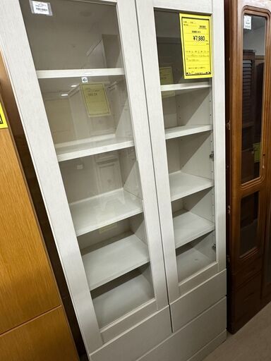 ジモティ来店特価!!　収納棚　ホワイト　　J-0409