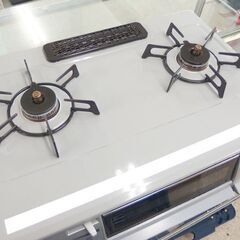 LPガス ガステーブル 2018年製 幅59cm リンナイ ガスコンロ 左強火 RT63WHT-L☆ 札幌市 北区 屯田 