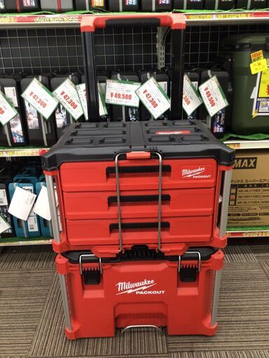 【エコツール笠寺店】Milwaukee ２段キャリー式ツールボックス　PACKOUT【愛知県/名古屋市/笠寺/工具】