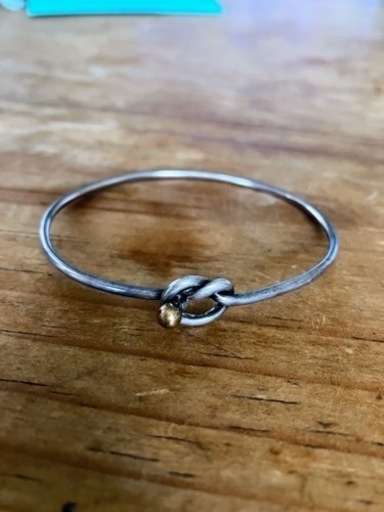 TIFFANY&Co.】ティファニーラブノットバングル シルバー925×k18