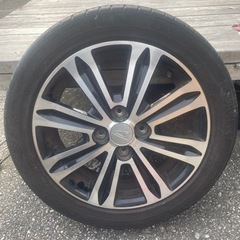値段交渉OK 配達相談OK ダイハツタント　アルミホイール　夏タイヤ4本