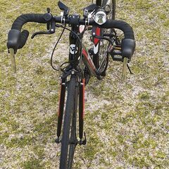 【鍵・ライト付き】700Cロードバイク14段ギア付き