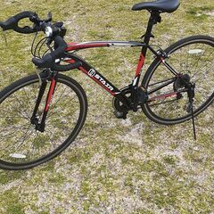 【鍵・ライト付き】700Cロードバイク14段ギア付き