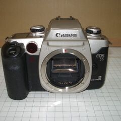 Canon EOS 55 シルバーボディ フイルムカメラ　動作品...