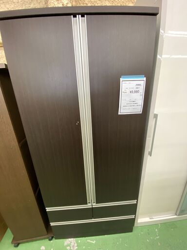 【ドリーム川西店御来店限定】 ニトリ ワードローブ ブラウン  クリーニング済み 【2001283255600087】