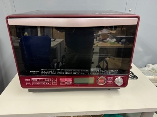 SHARP 電子レンジ RE-SS10B-R シャープ 水蒸気 スチームオーブンレンジ ワインレッド 2018年製