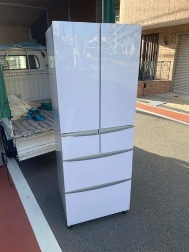 ガラストップ6ドア冷凍冷蔵庫✅設置込み㊗️保証付け配達可能