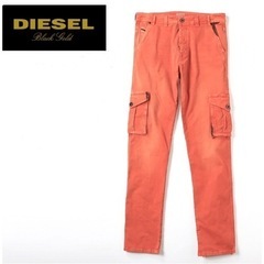 ¥58300 DIESEL オンレンジ　メンス　カーゴチノパンツ...