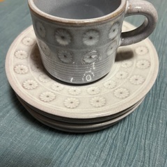 信楽焼　中古コーヒーセット