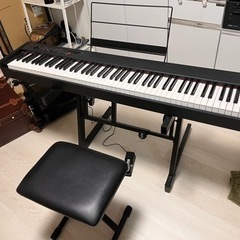 【決まりました】電子キーボードピアノ、スタンド、チェアセット